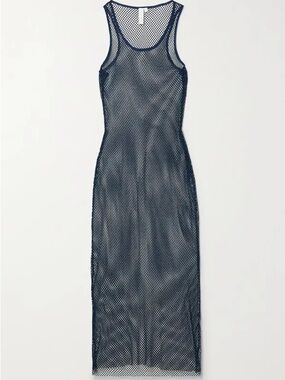 SIMKHAI Fergie Crystal Mesh Tank Dress
